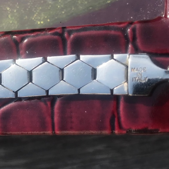 Amazing Italian Made 925 Sterling Silver Panther Style Bracelet - Picture 13 of 15